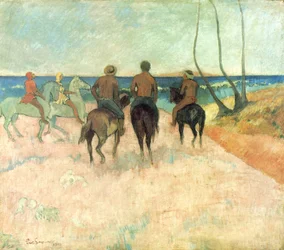 Ryttere på stranden